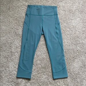 Lululemon • In Movement Crop Everlux Pacific Breeze
